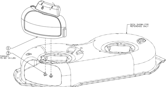 Mulch Plug Diagram and Parts List for CC600 (12ACW62R709)(2017) Cub Cadet Lawn Mower
